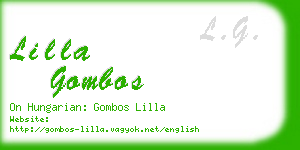 lilla gombos business card